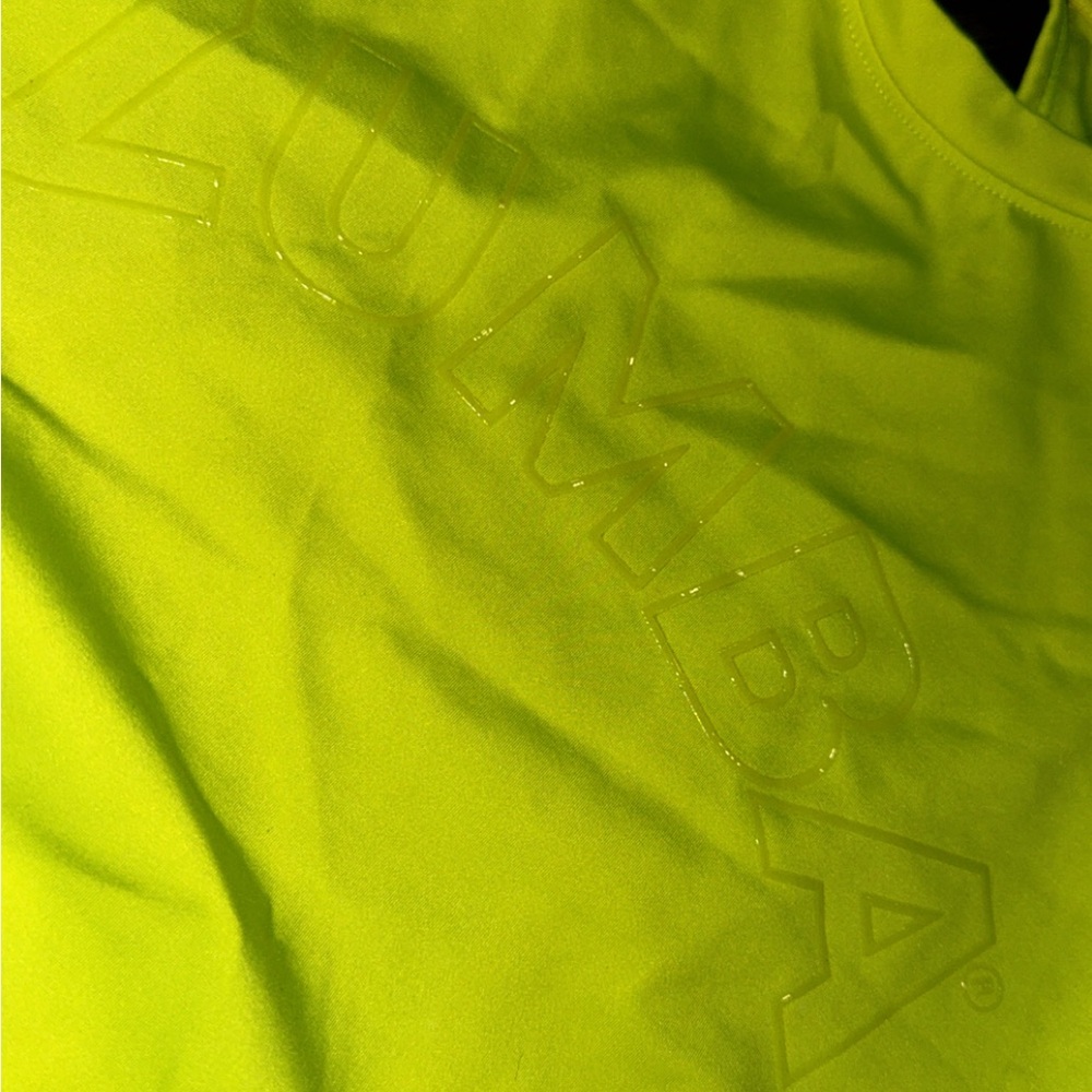 Zumba Fitness Neon yellow Crop Top